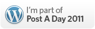 I’m Posting every day in 2011! I've decided I want to blog more. Rather than just thinking about doing it, I’m starting right now. I will be posting on this blog once a day if not more for all of 2011.  I know it won’t be easy, but it might be fun, inspiring, awesome and wonderful. Therefore I’m promising to make use of The DailyPost, and the community of other bloggers with similiar goals, to help me along the way, including asking for help when I need it and encouraging others when I can.  If you already read my blog, I hope you’ll encourage me with comments and likes, and good will along the way.   Signed, Jackie Paulson 2011