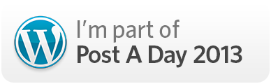 I'm part of Post A Day 2013