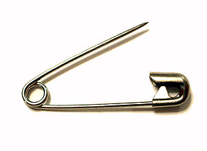 Safety pin, photo taken in Japan